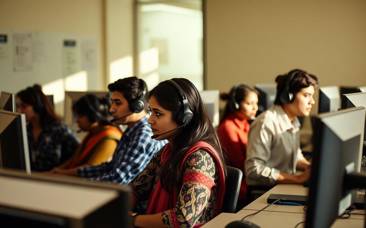 Multilingual review team in India