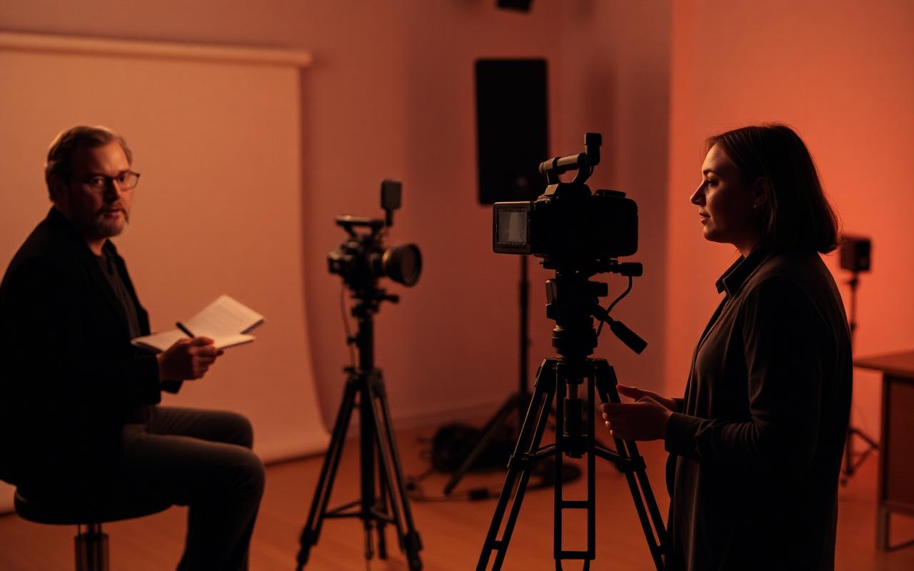 Moderated on-camera research session