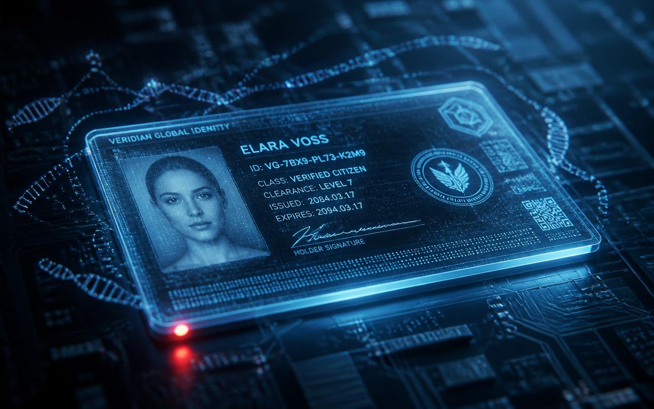 Holographic verified identity card